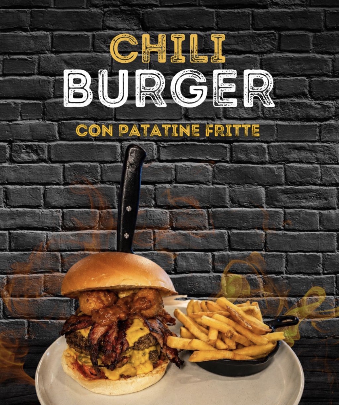 Chili Burger con jalapeño